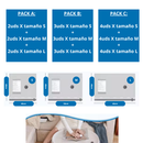 COMPACT-BAGS Bolsas al Vacío para Viajar + Mini aspirador USB!